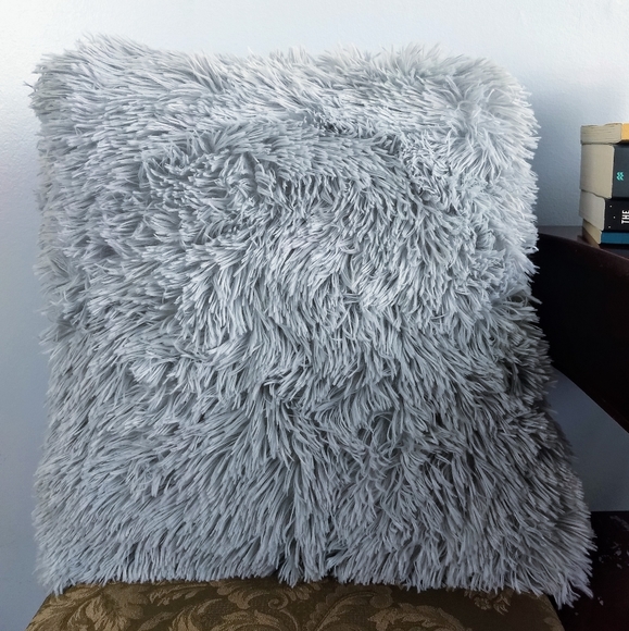 Fluffy Pillow Covers! Pink | Gray | Cream - Picture 4 of 7